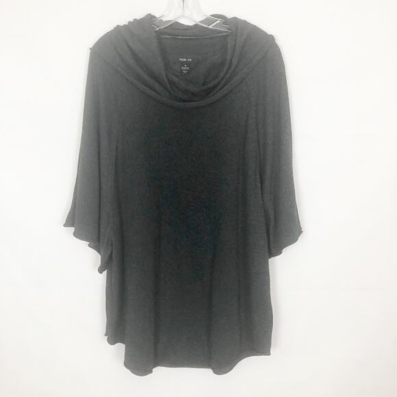Style & Co. Cowl Neck Tunic Sweater Size M Charcoal Oversized - Picture 1 of 12